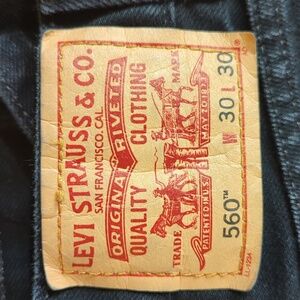 Levi's 560 Jeans - Men's 30 x 30 - Black